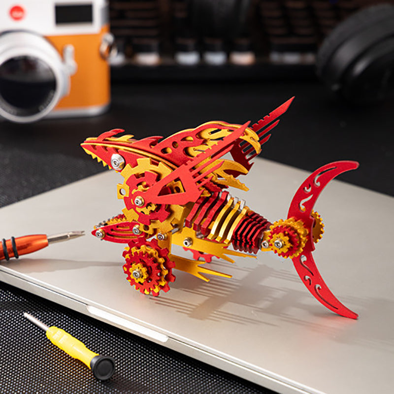 Tiburón Sierra Mecánico Metal 3D