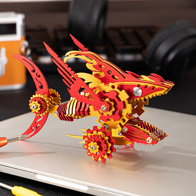 Tiburón Sierra Mecánico Metal 3D