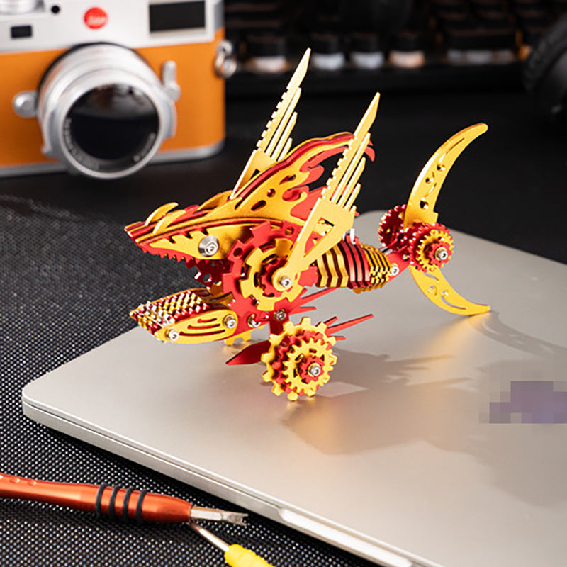 Tiburón Sierra Mecánico Metal 3D