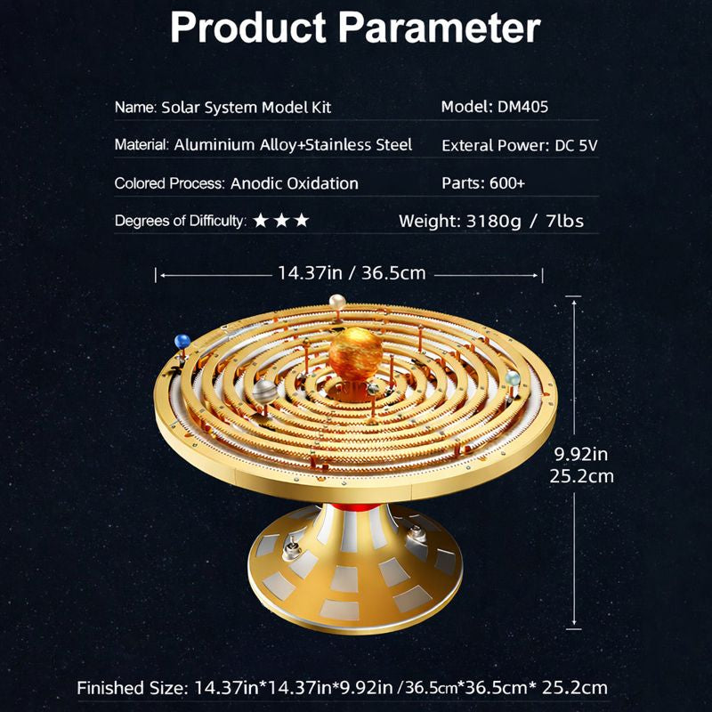 Sistema Solar Funcional Metal 3D STEM