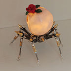 Araña Calavera Luz Nocturna Metal 3D Halloween