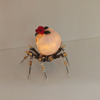 Araña Calavera Luz Nocturna Metal 3D Halloween