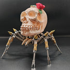 Araña Calavera Luz Nocturna Metal 3D Halloween