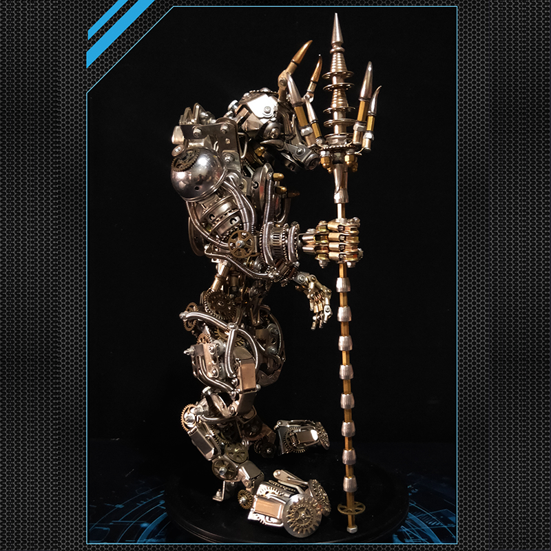 Minotauro Cabeza de Toro Criatura Mítica Metal 3D