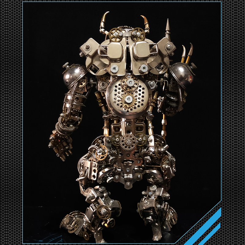 Minotauro Cabeza de Toro Criatura Mítica Metal 3D