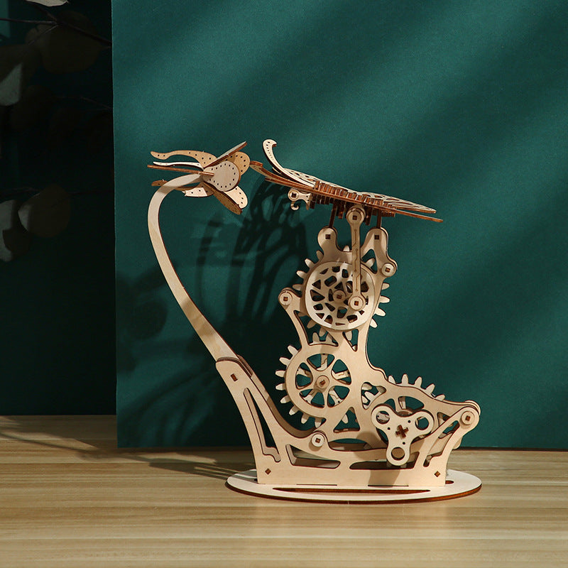 Mariposa Mecánica Madera 3D