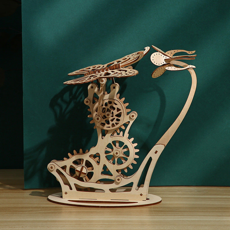 Mariposa Mecánica Madera 3D