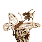 Mariposa Mecánica Madera 3D