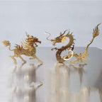 Pack 5 Figuras Doradas Metal 3D