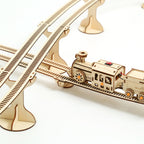 Locomotora a Vapor Metal 3D con Vías 700 piezas