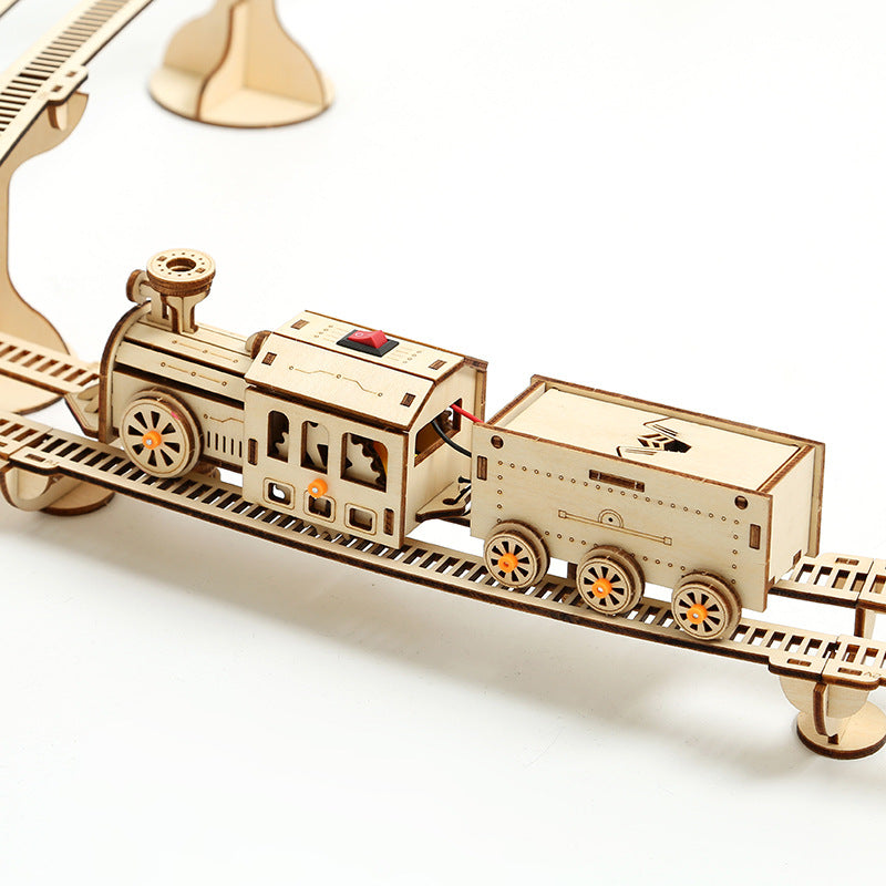 Locomotora a Vapor Metal 3D con Vías 700 piezas