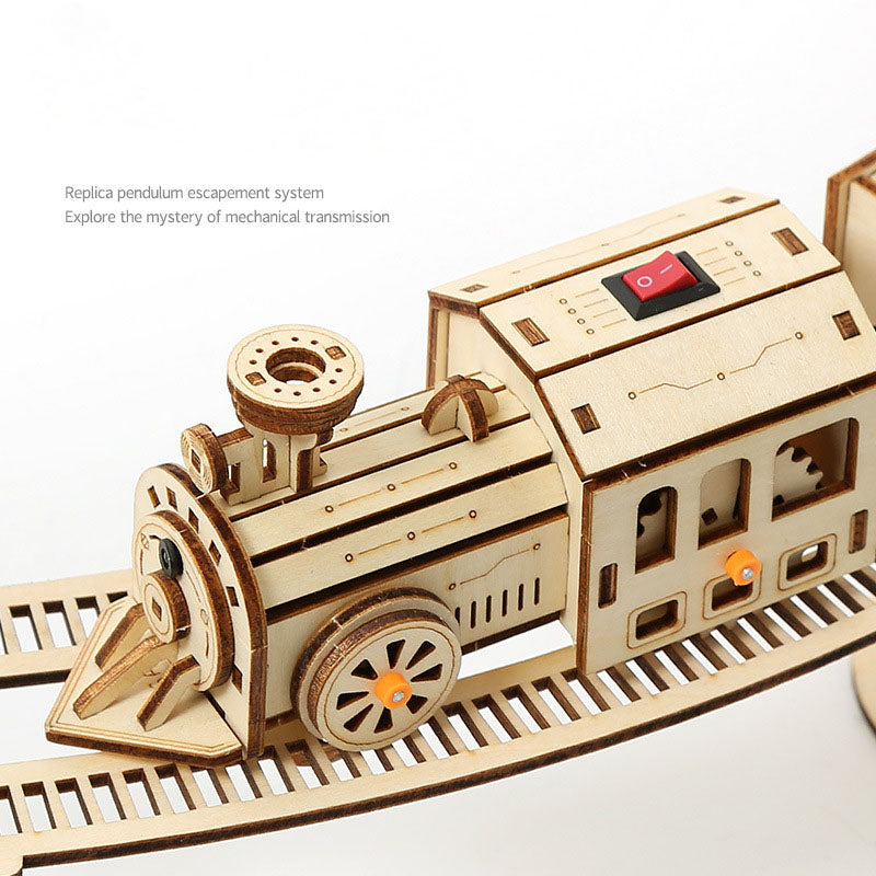 Locomotora a Vapor Metal 3D con Vías 700 piezas