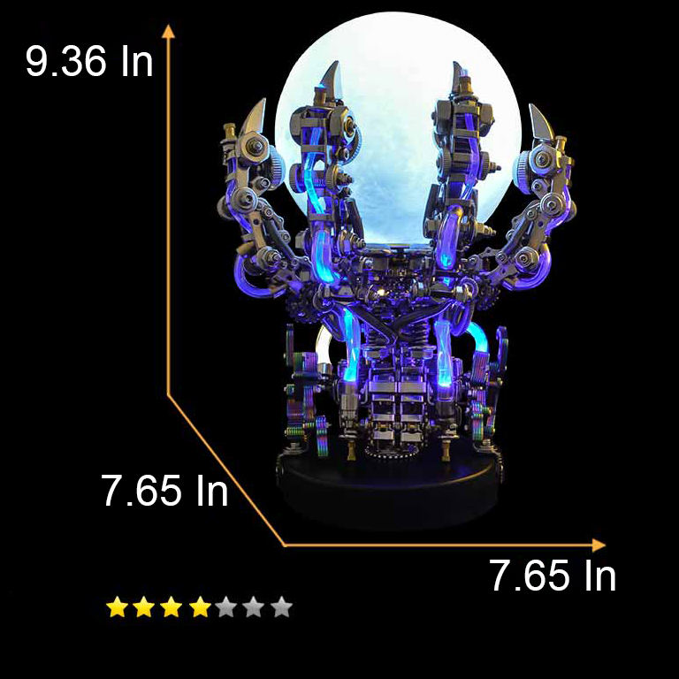 Garra de Dragón Metal 3D con Luces 800 piezas