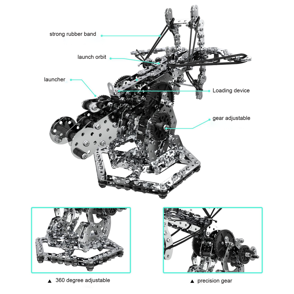 Ballesta Caza Dragones Metal 3D 815 piezas