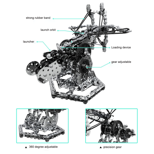 Ballesta Caza Dragones Metal 3D 815 piezas
