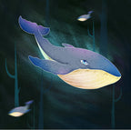 Ballena Mecánica con Caja de Música Metal 3D 92 piezas