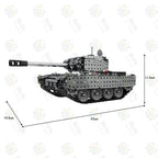 Tanque Militar RC Metal 3D 952 piezas