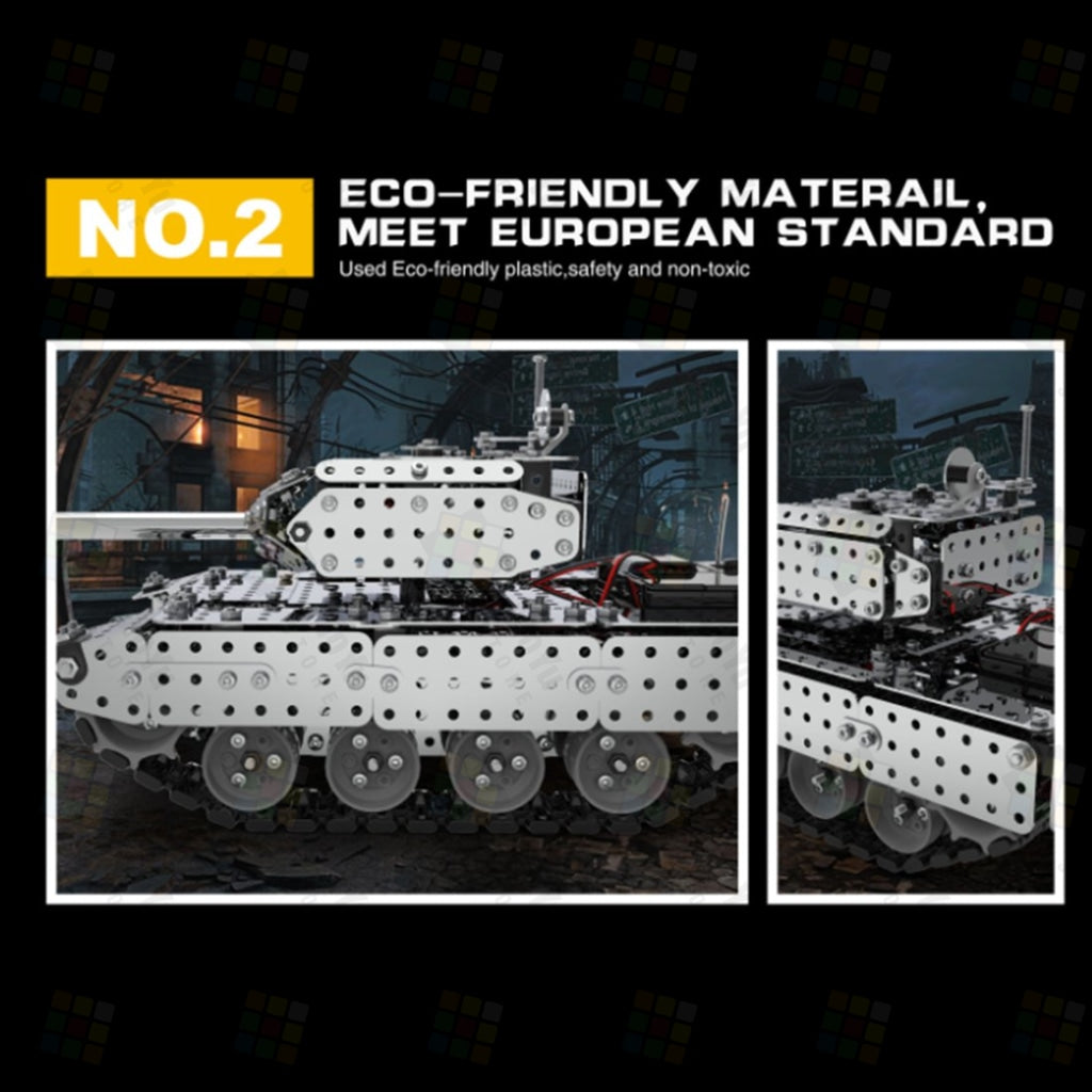 Tanque Militar RC Metal 3D 952 piezas