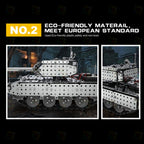 Tanque Militar RC Metal 3D 952 piezas