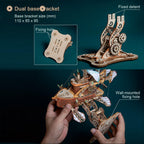 Nave Espacial Fantasy Steampunk Madera 3D