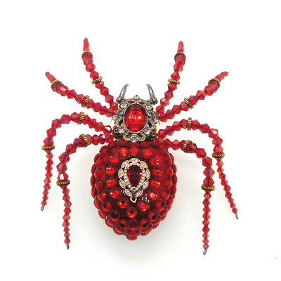 Araña Cristal Mecánica Steampunk Metal 3D con Caja Musical