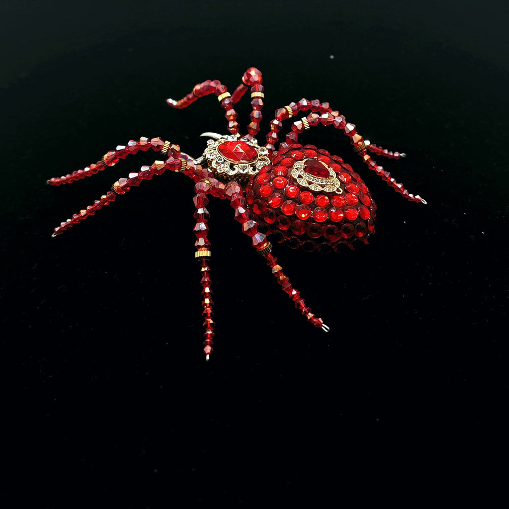 Araña Cristal Mecánica Steampunk Metal 3D con Caja Musical
