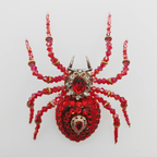 Araña Cristal Mecánica Steampunk Metal 3D con Caja Musical