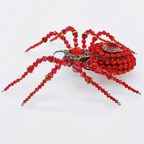 Araña Cristal Mecánica Steampunk Metal 3D con Caja Musical