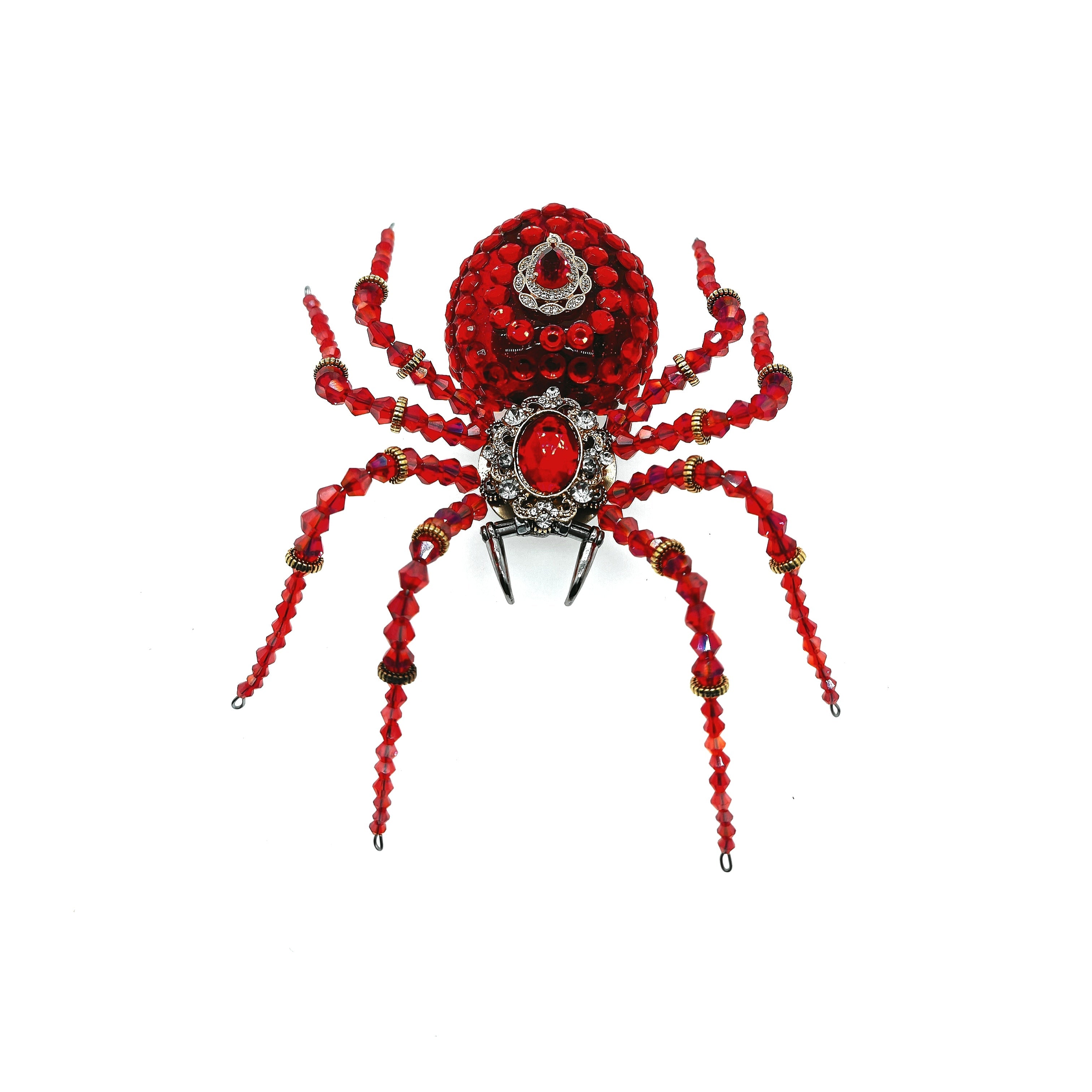 Araña Cristal Mecánica Steampunk Metal 3D con Caja Musical
