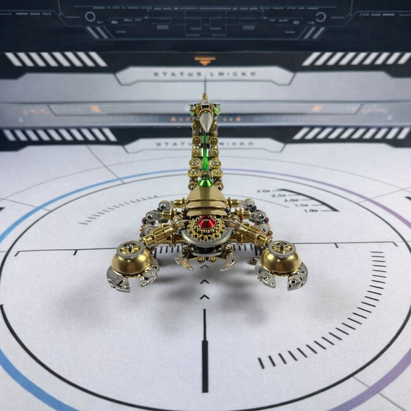 Escorpión Mecánico de Precisión Steampunk Metal 3D