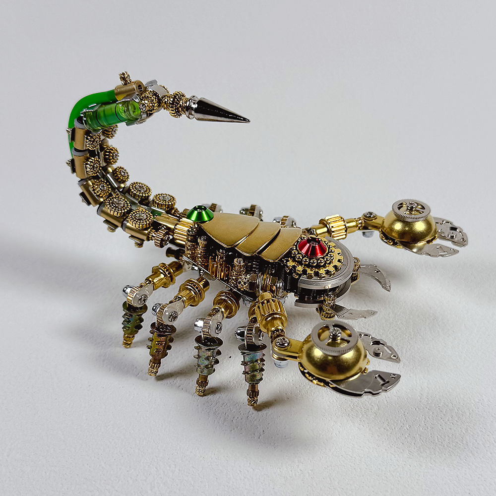 Escorpión Mecánico de Precisión Steampunk Metal 3D