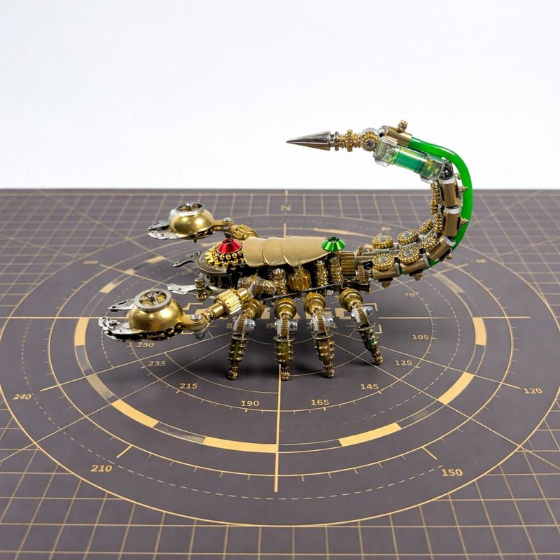 Escorpión Mecánico de Precisión Steampunk Metal 3D