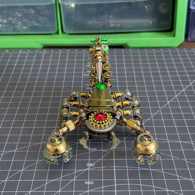 Escorpión Mecánico de Precisión Steampunk Metal 3D