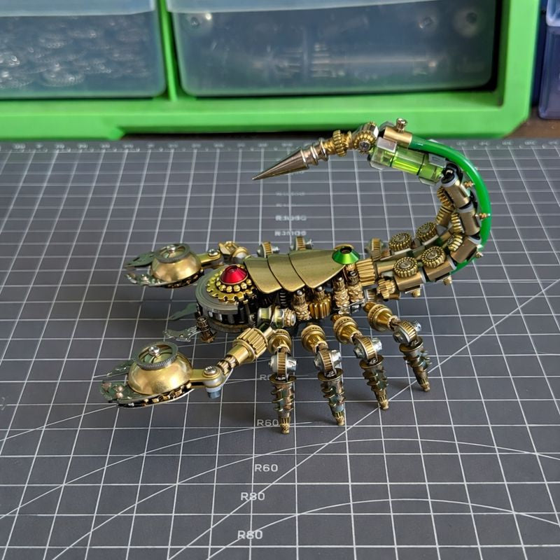 Escorpión Mecánico de Precisión Steampunk Metal 3D
