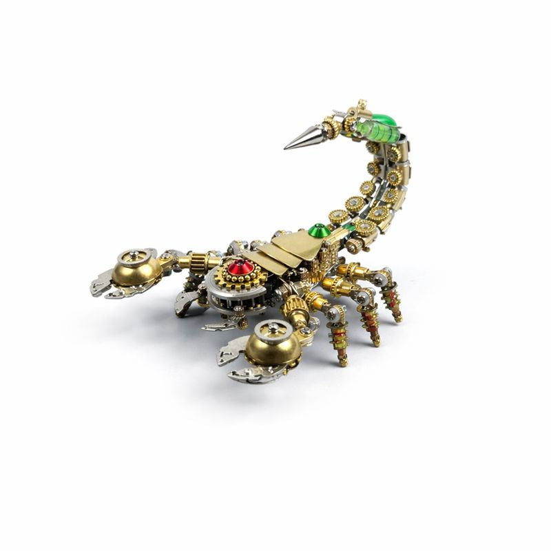 Escorpión Mecánico de Precisión Steampunk Metal 3D