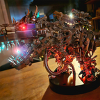 Tiranosaurio Rex Mecánico Metal 3D 1350 piezas