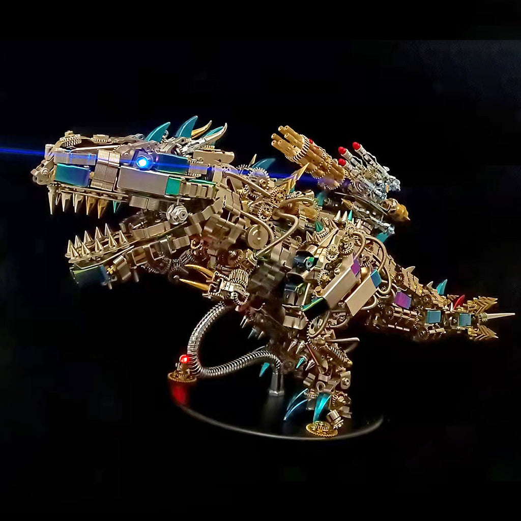 Tiranosaurio Rex Mecánico Metal 3D 1350 piezas