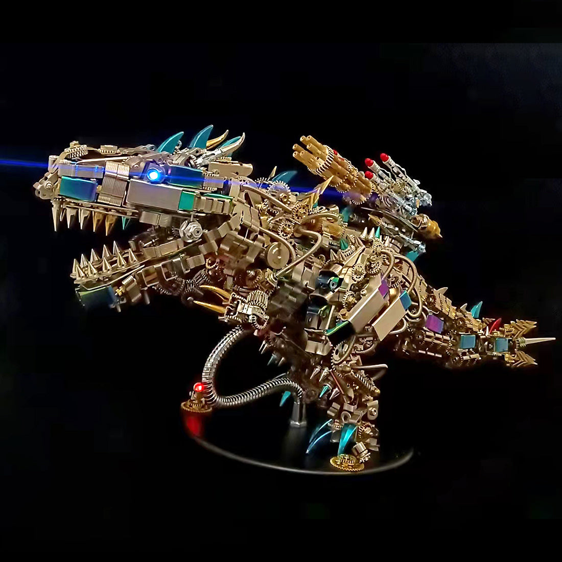 Tiranosaurio Rex Mecánico Metal 3D 1350 piezas
