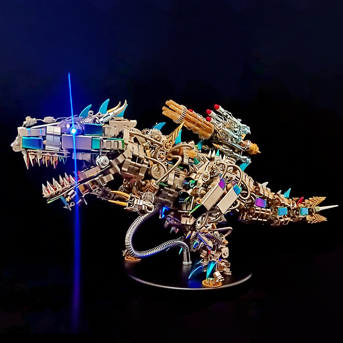Tiranosaurio Rex Mecánico Metal 3D 1350 piezas