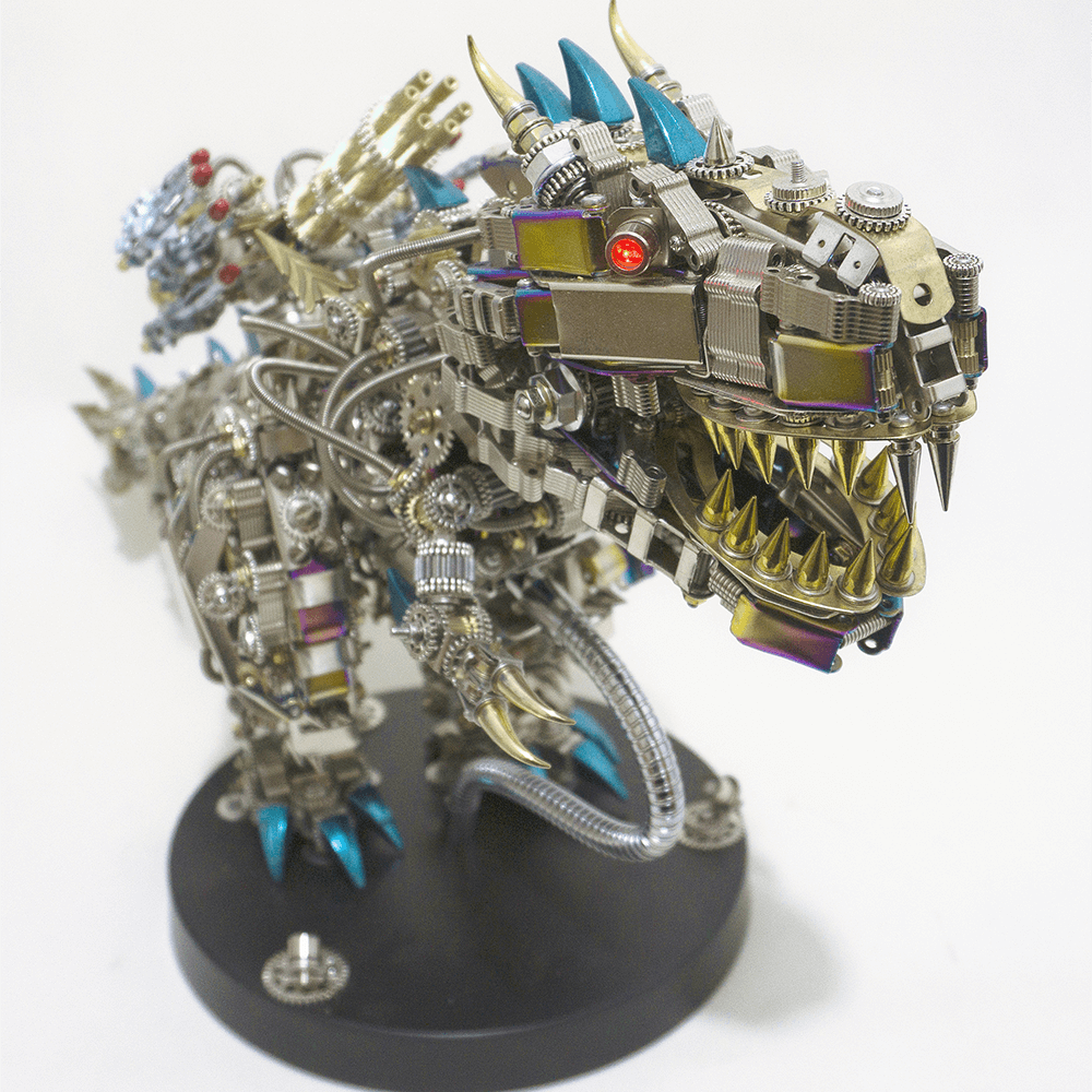 Tiranosaurio Rex Mecánico Metal 3D 1350 piezas
