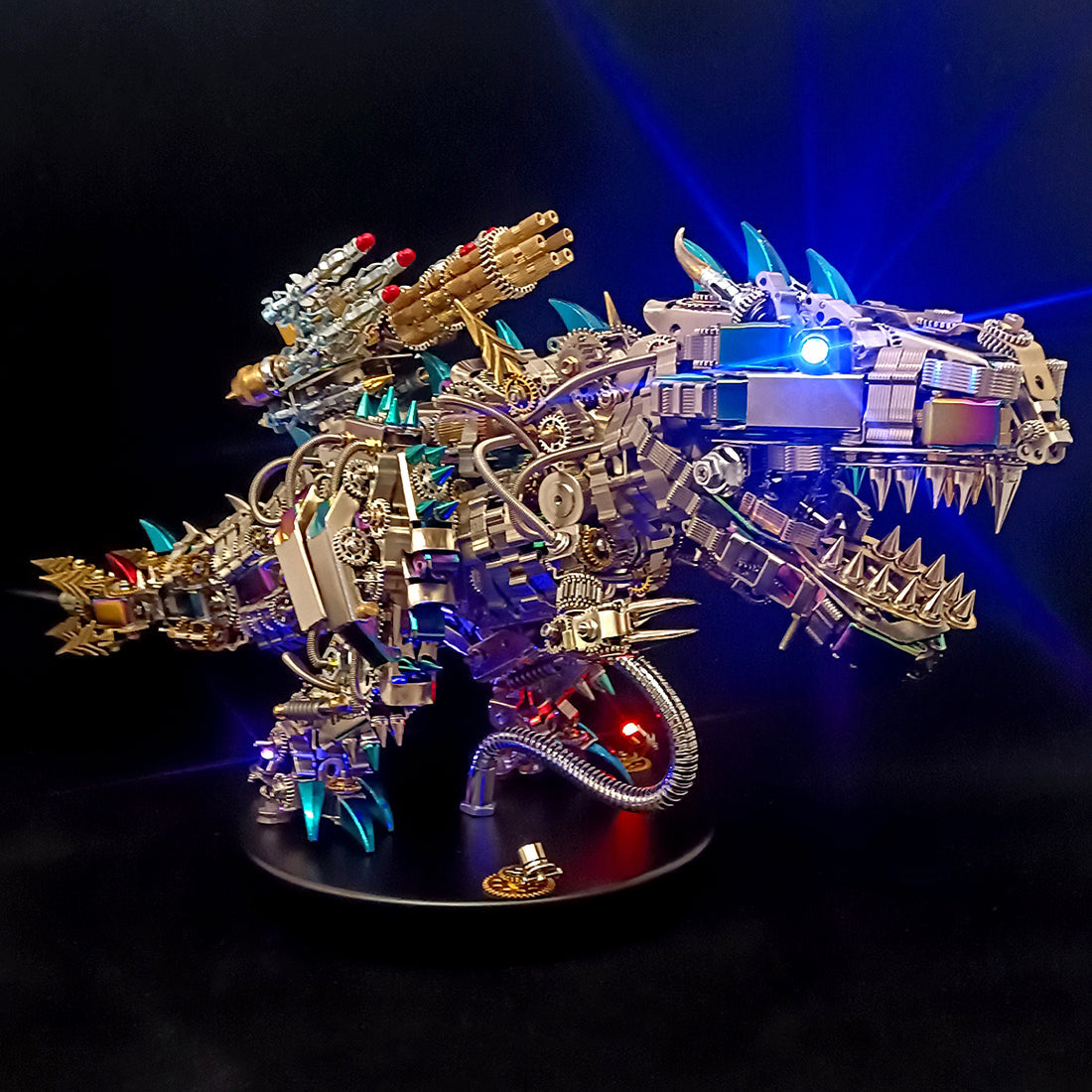 Tiranosaurio Rex Mecánico Metal 3D 1350 piezas