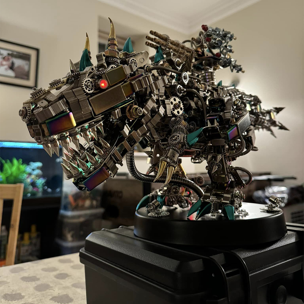 Tiranosaurio Rex Mecánico Metal 3D 1350 piezas
