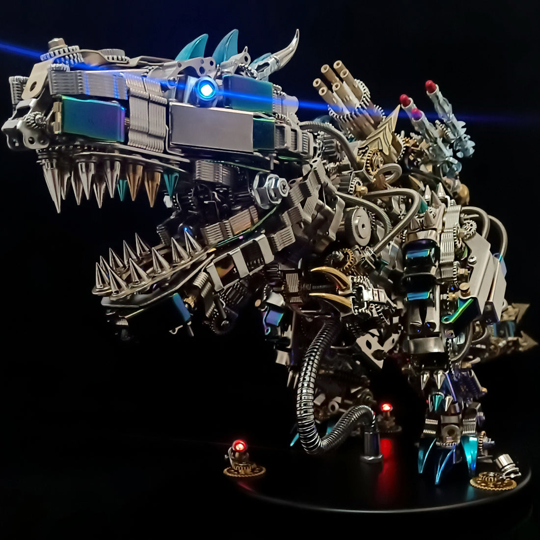 Tiranosaurio Rex Mecánico Metal 3D 1350 piezas