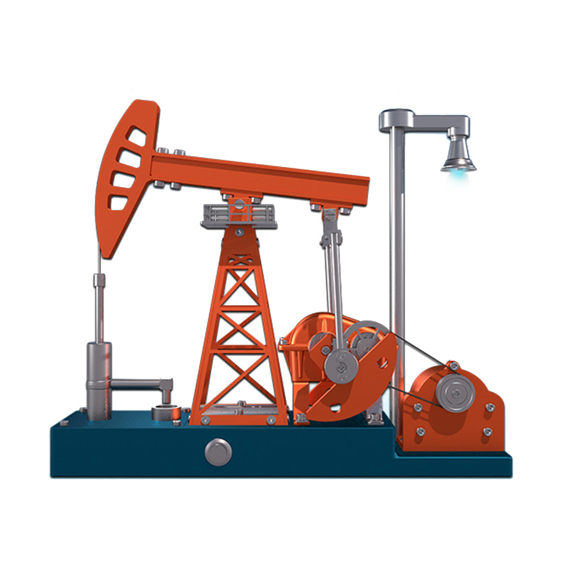 Modelo Bomba de Petróleo Funcional Metal 3D 219 piezas