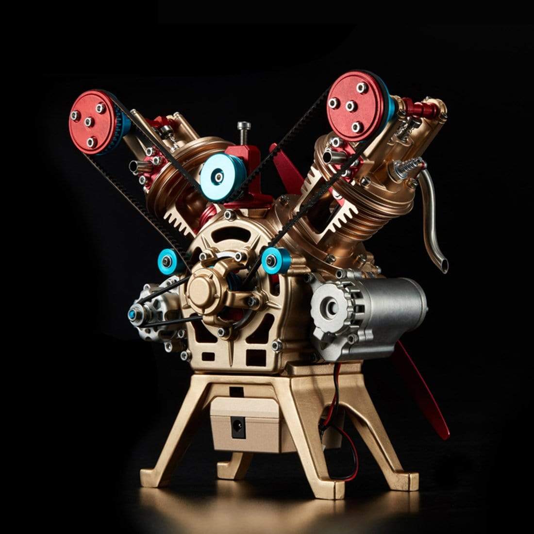 Motor V2 Doble Cilindro Metal 3D Manual