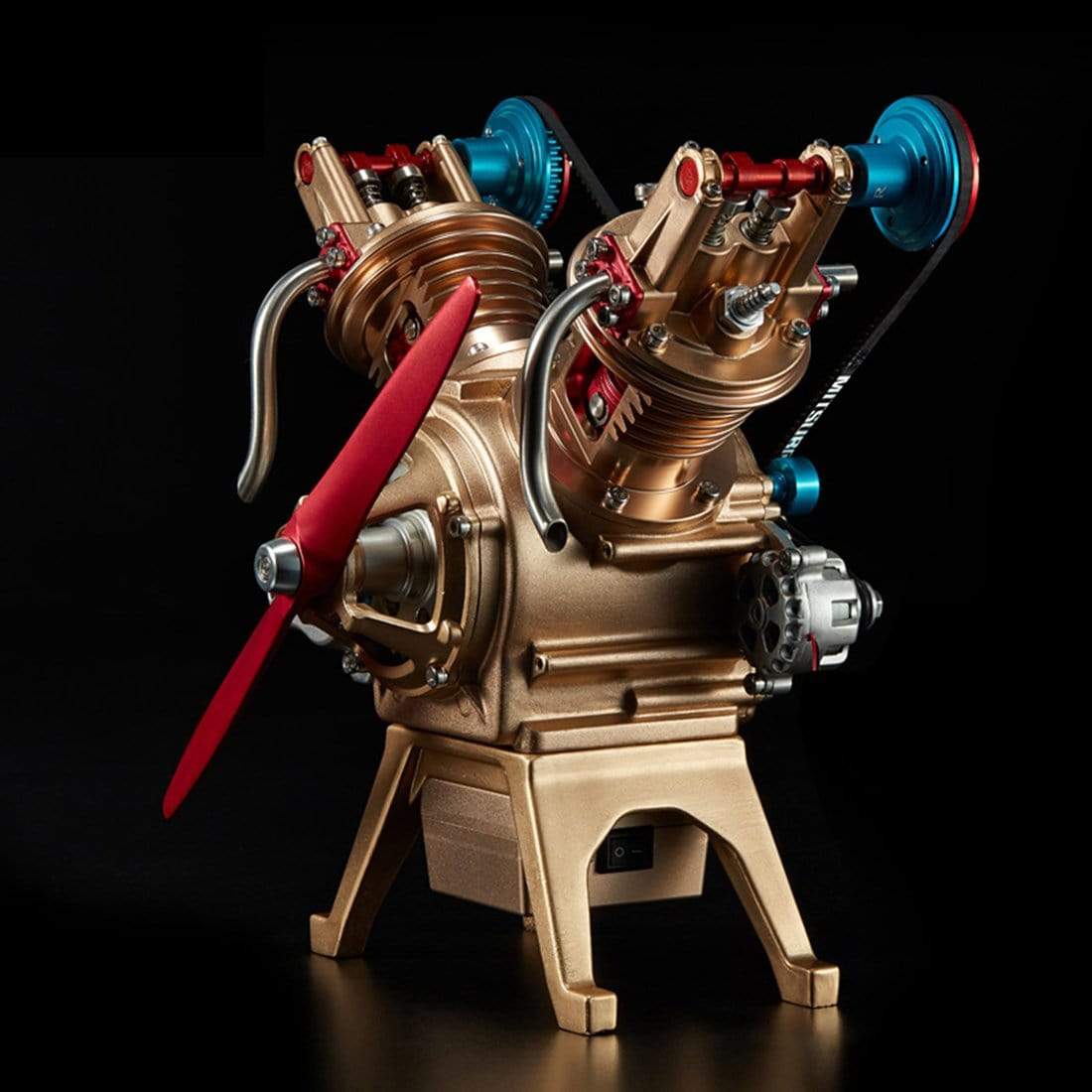 Motor V2 Doble Cilindro Metal 3D Manual