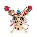 Motor V2 Doble Cilindro Metal 3D Manual