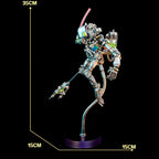 Simio Buceador Cyberpunk Metal 3D con Base
