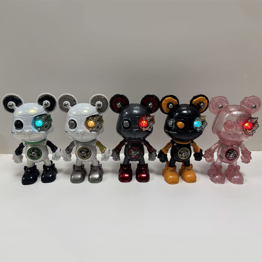 Oso Mecha Cyberpunk Metal 3D