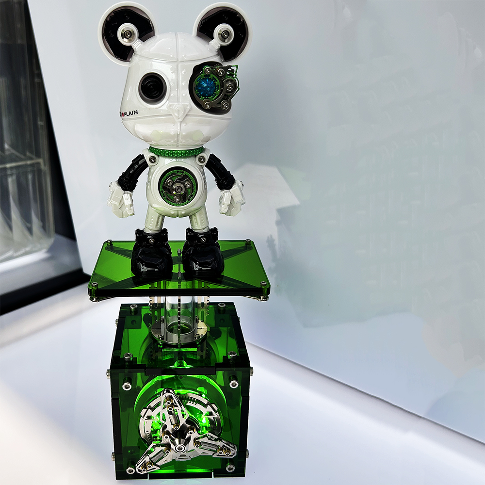 Oso Mecha Cyberpunk Metal 3D